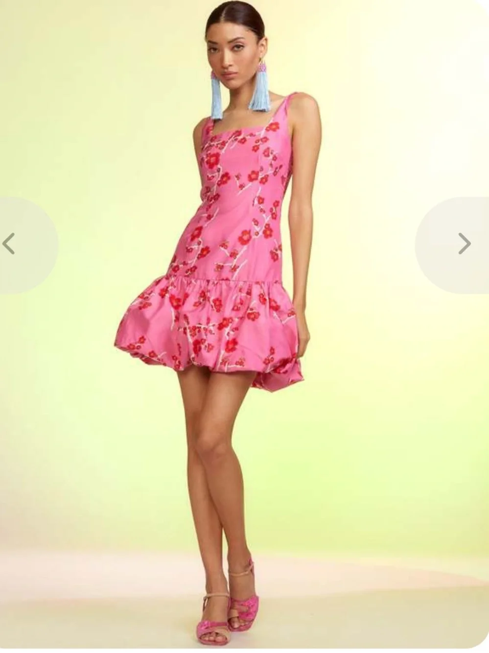 $525 Cynthia Rowley Delilah Taffeta Bubble Mini Dress - Picture 2 of 13